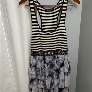MM Couture (Miss Me) Striped Tie Dye Dresss